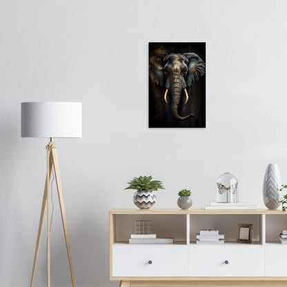 Der glanzvolle Elefant, Holzdruck - Stiersbeste