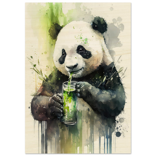 Panda Shake, Holzdruck - Stiersbeste