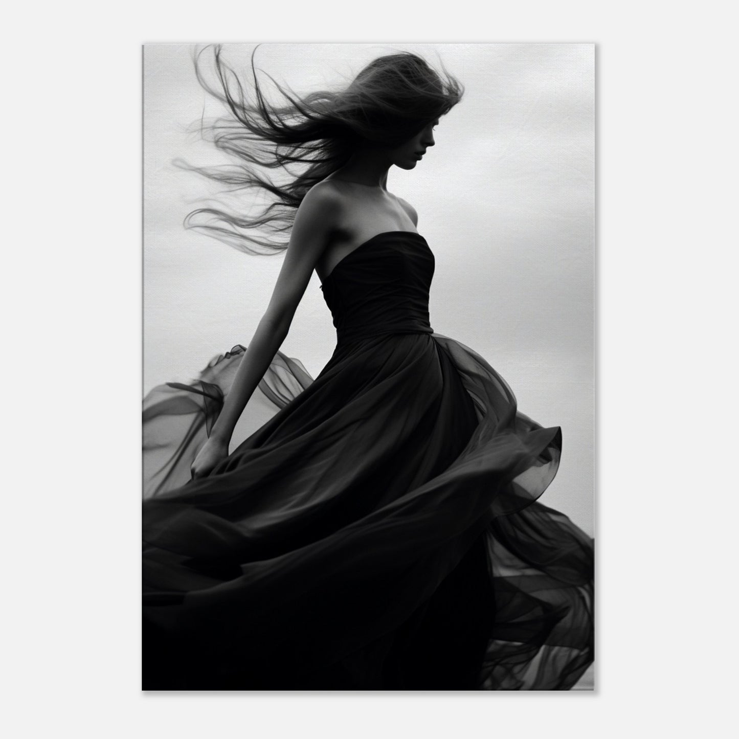 Eleganz im Wind, Leinwanddruck - Stiers Beste