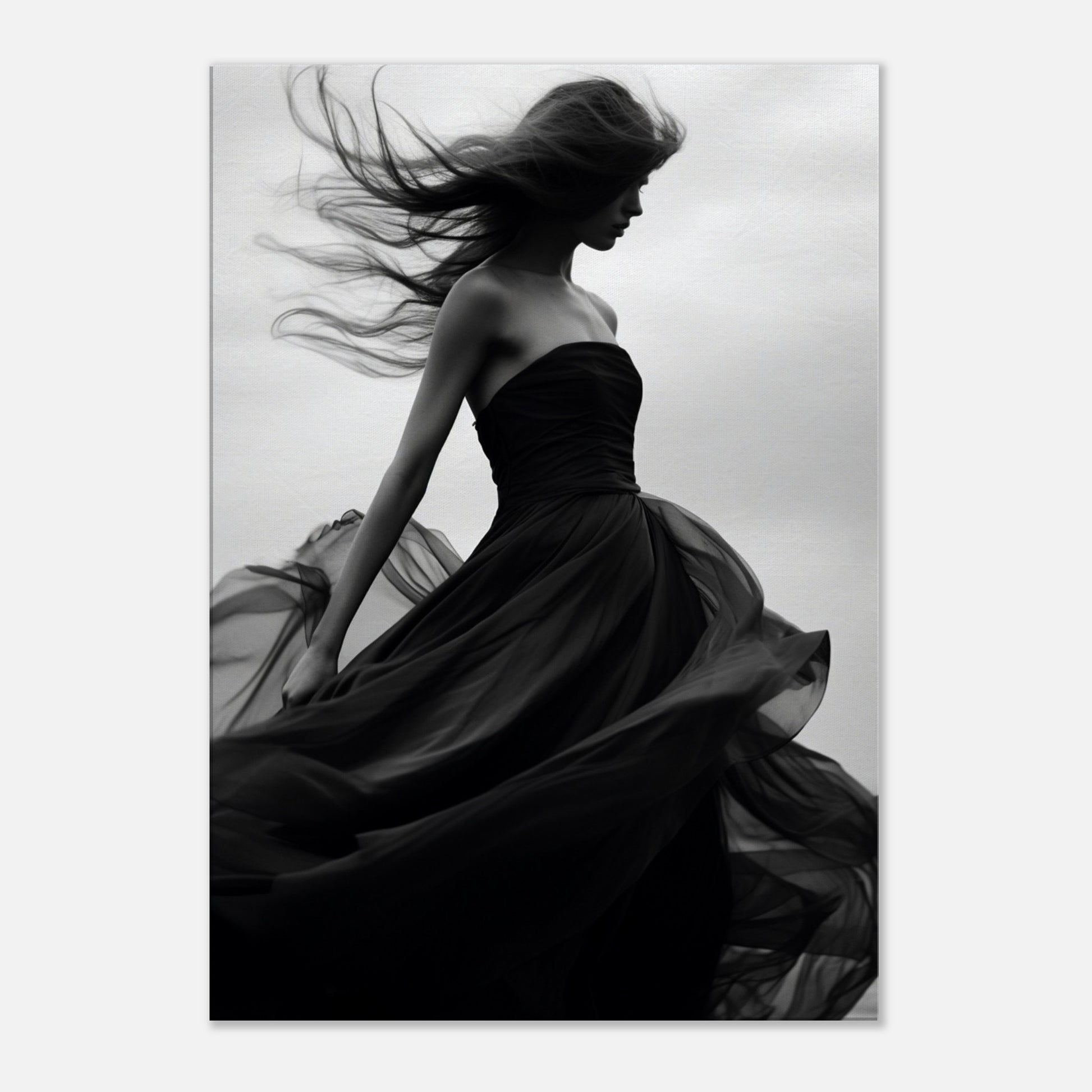 Eleganz im Wind, Leinwanddruck - Stiers Beste