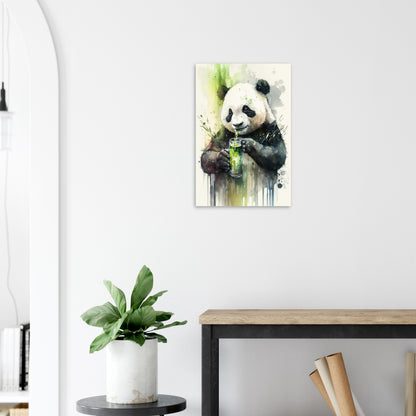 Panda Shake, Aluminiumdruck - Stiersbeste