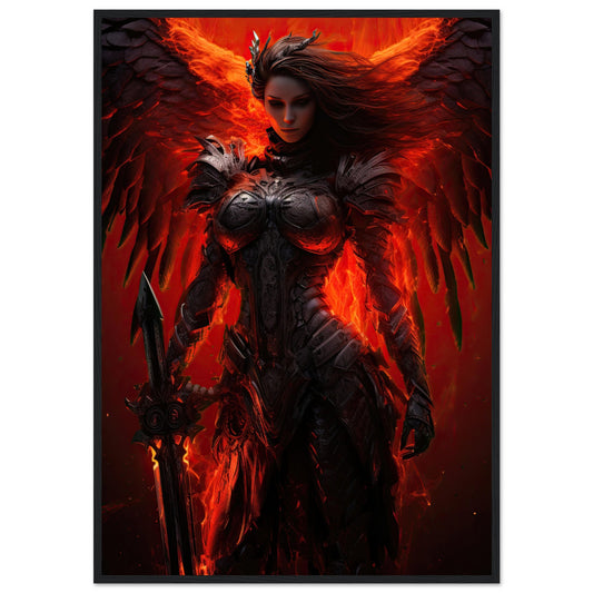 Angel of Blood, Poster mit Holzrahmen - Stiers Beste