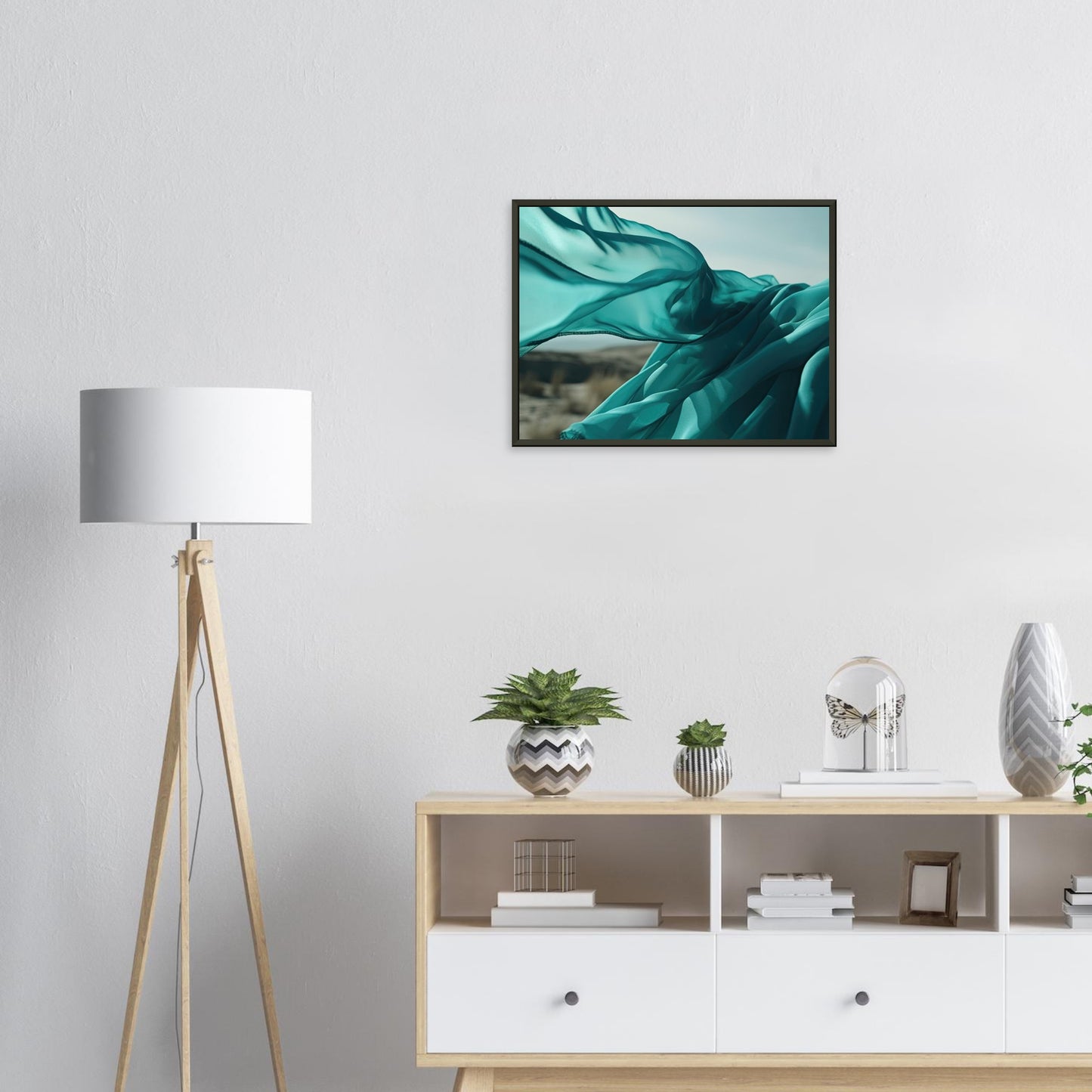 Blauer Wind, Poster mit Alurahmen - Stiers Beste