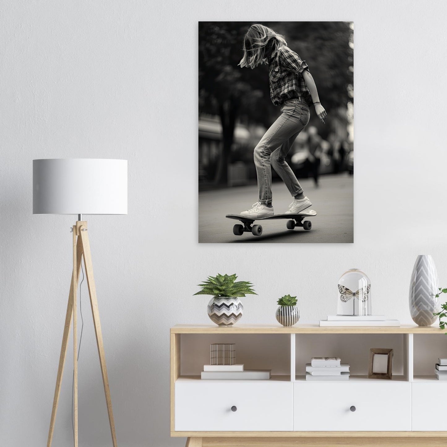 Skater Girl, Holzdruck - Stiersbeste