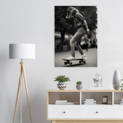 Skater Girl, Holzdruck - Stiersbeste