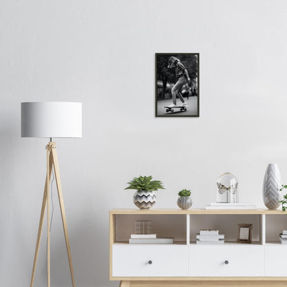 Skater Girl, Poster mit Alurahmen - Stiersbeste
