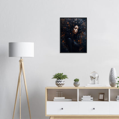 Golden Dark, Poster mit Holzrahmen - Stiers Beste