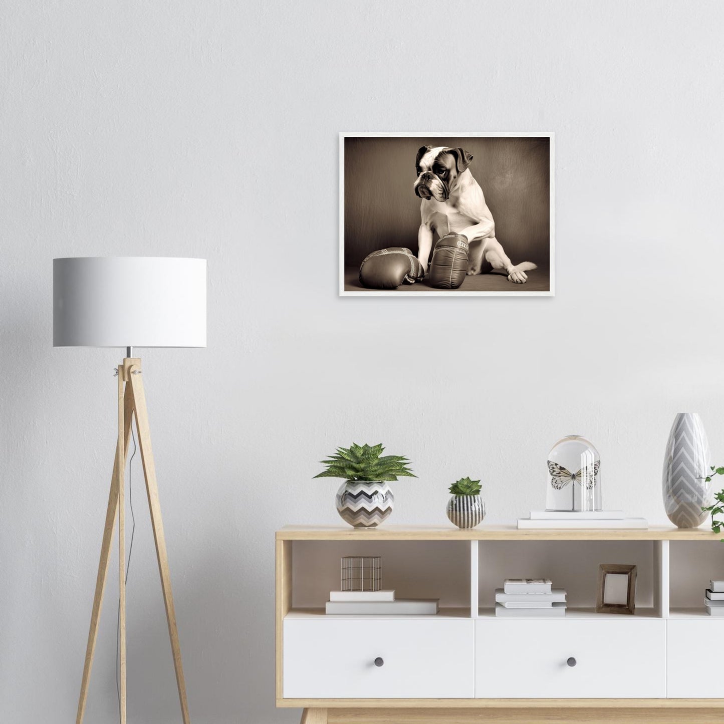 Take a break, Poster mit Holzrahmen - Stiersbeste