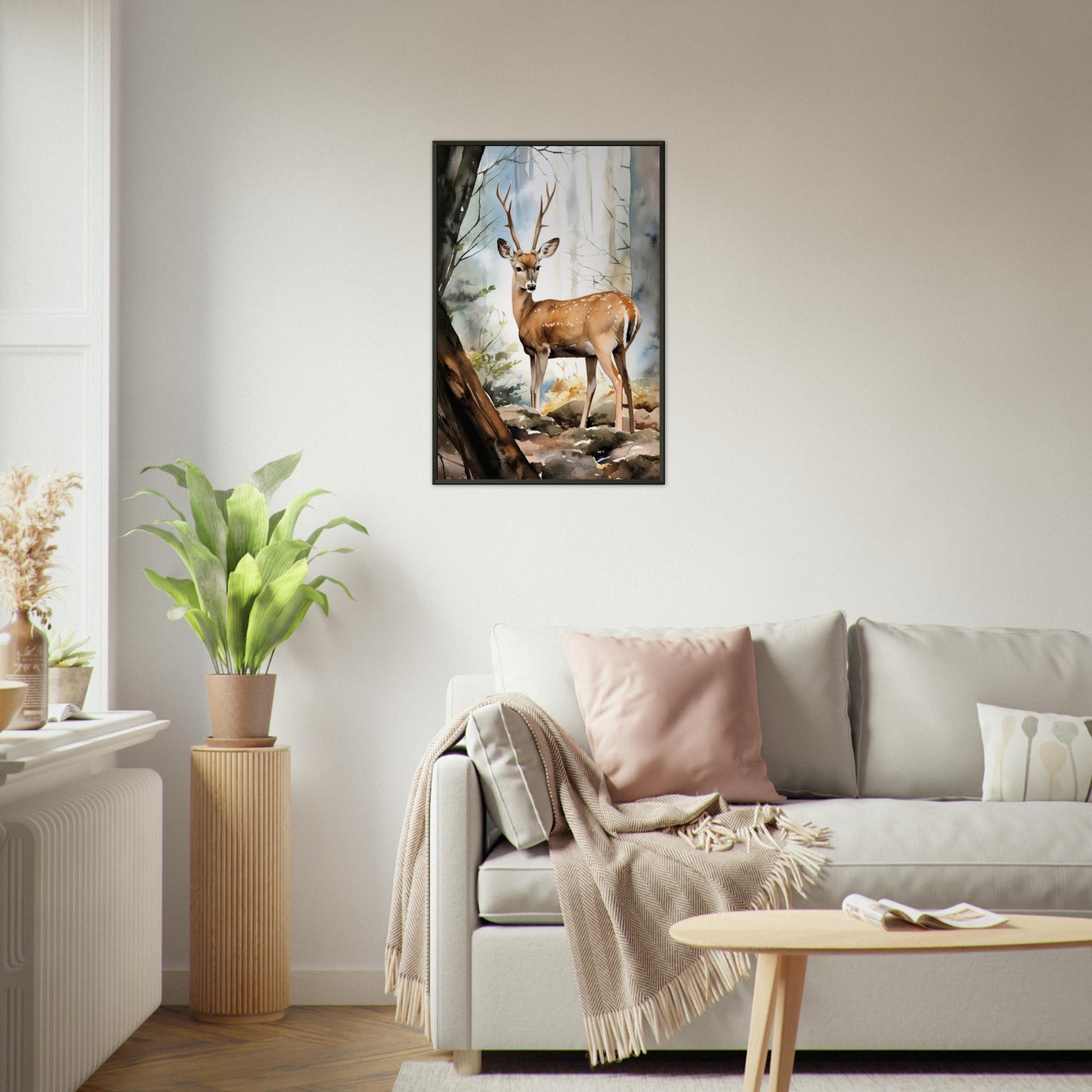 Echos der Natur, Poster mit Alurahmen - Stiersbeste