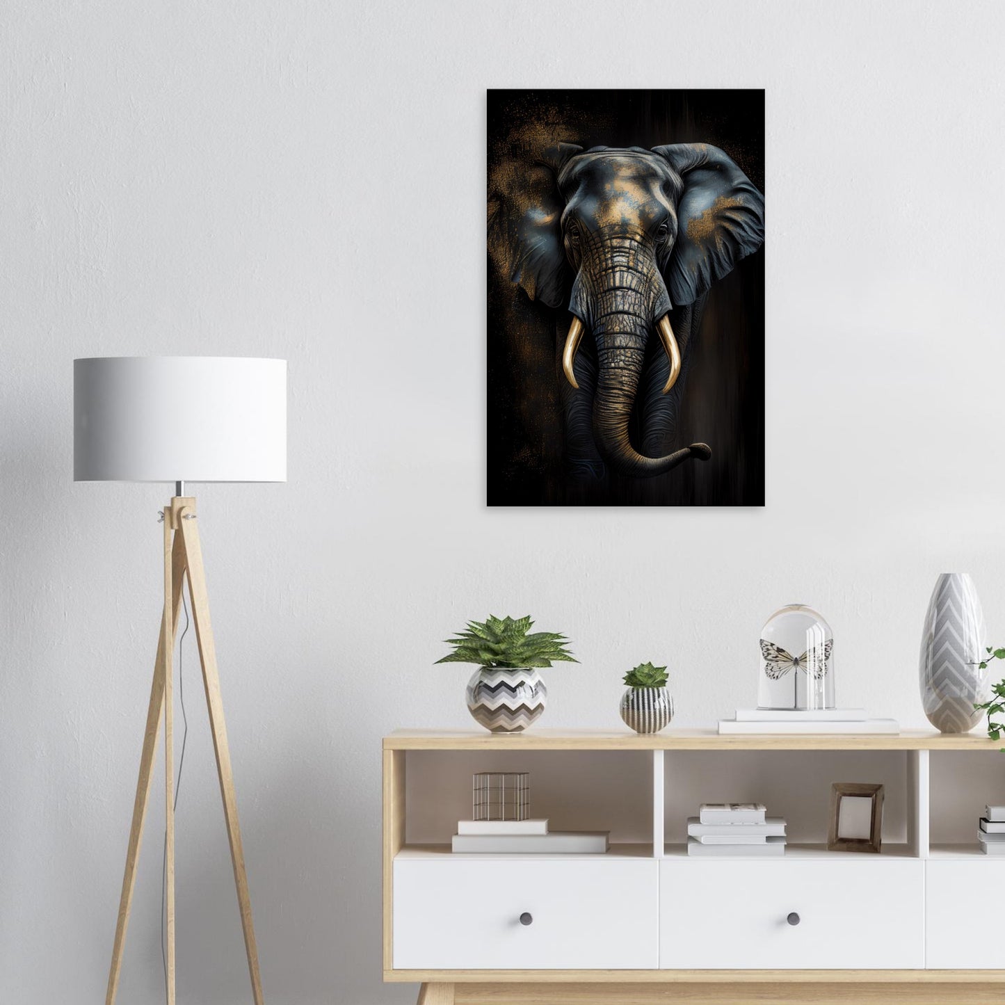 Der glanzvolle Elefant, Leinwanddruck - Stiersbeste