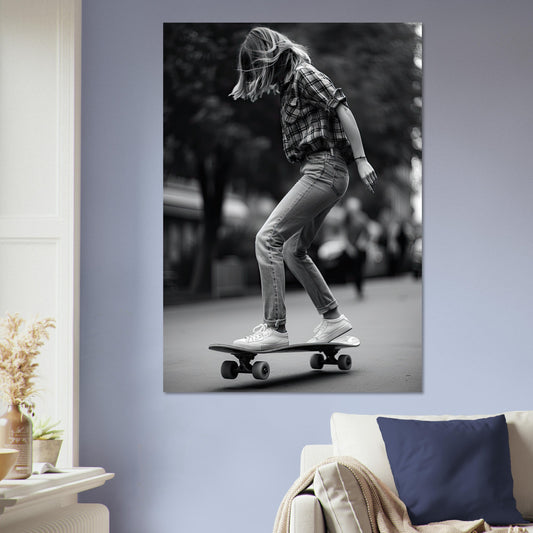 Skater Girl, Aluminiumdruck - Stiersbeste