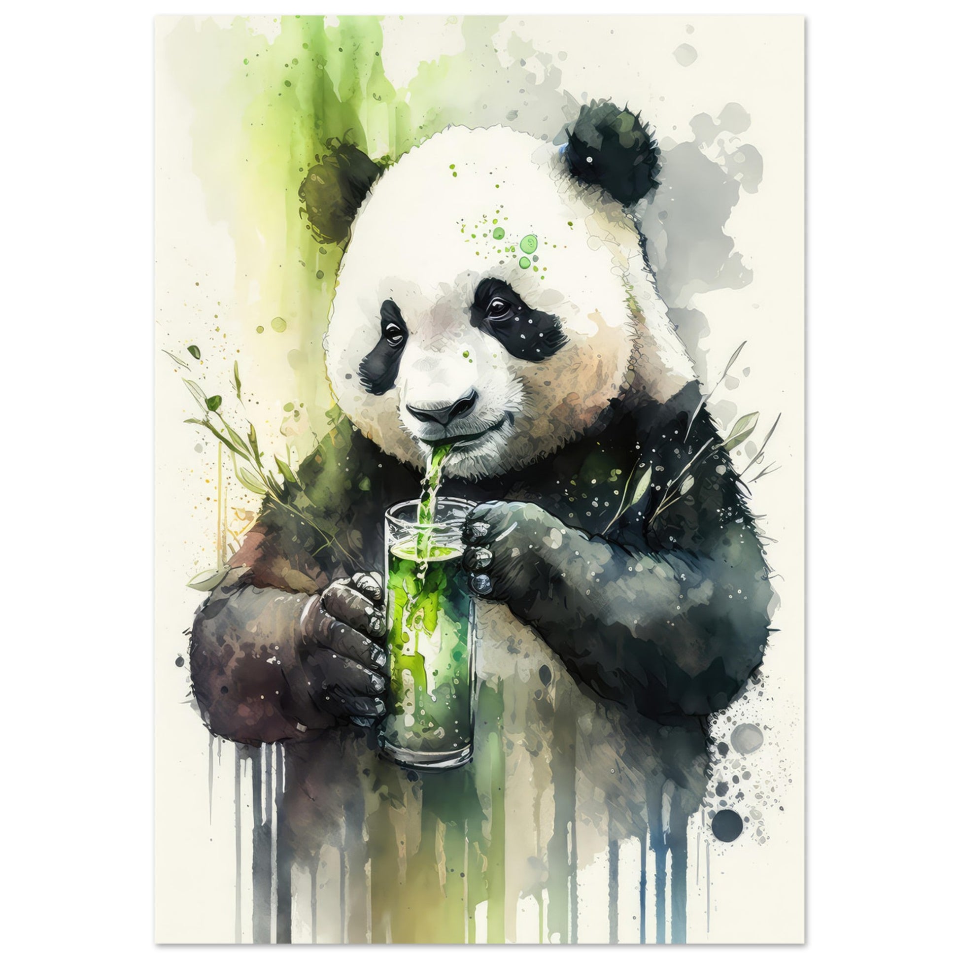 Panda Shake, Aluminiumdruck - Stiersbeste