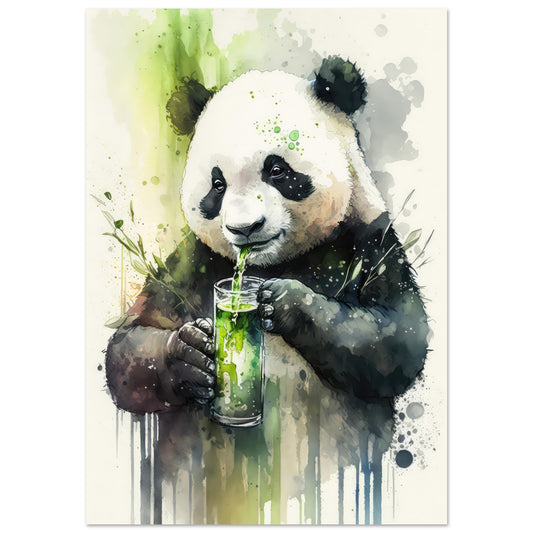 Panda Shake, Aluminiumdruck - Stiersbeste