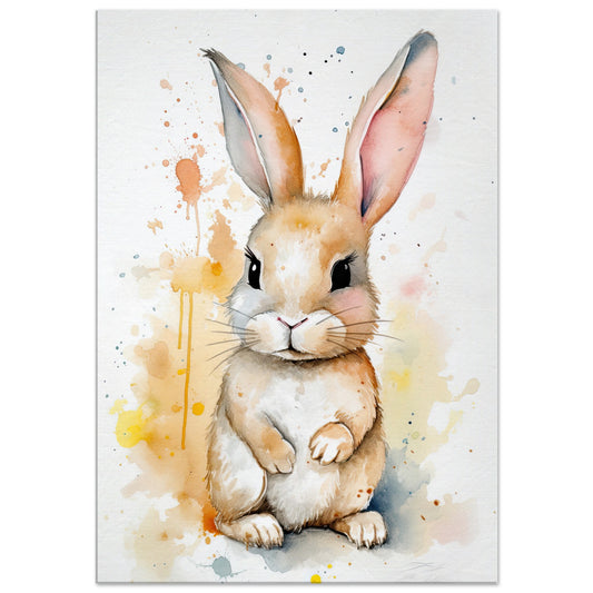 Knuddel der Hoppelhase, Leinwanddruck - Stiersbeste