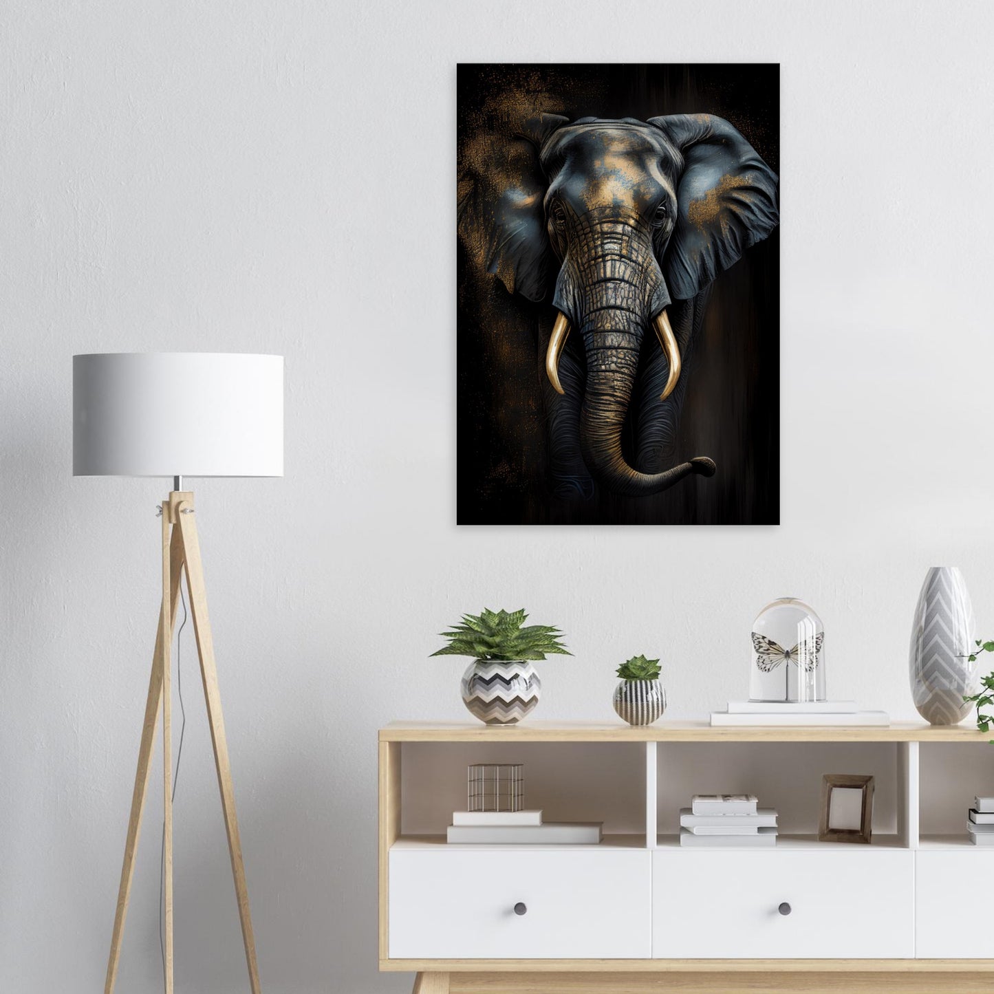 Der glanzvolle Elefant, Leinwanddruck - Stiersbeste