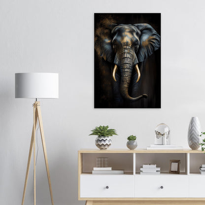 Der glanzvolle Elefant, Leinwanddruck - Stiersbeste