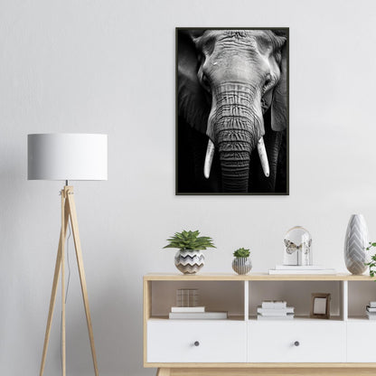 Dickhäuter, Poster mit Alurahmen - Stiersbeste