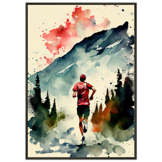Nature Run, Poster mit Alurahmen - Stiersbeste