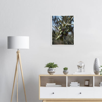 Olivenpracht, Poster mit Holzrahmen - Stiers Beste