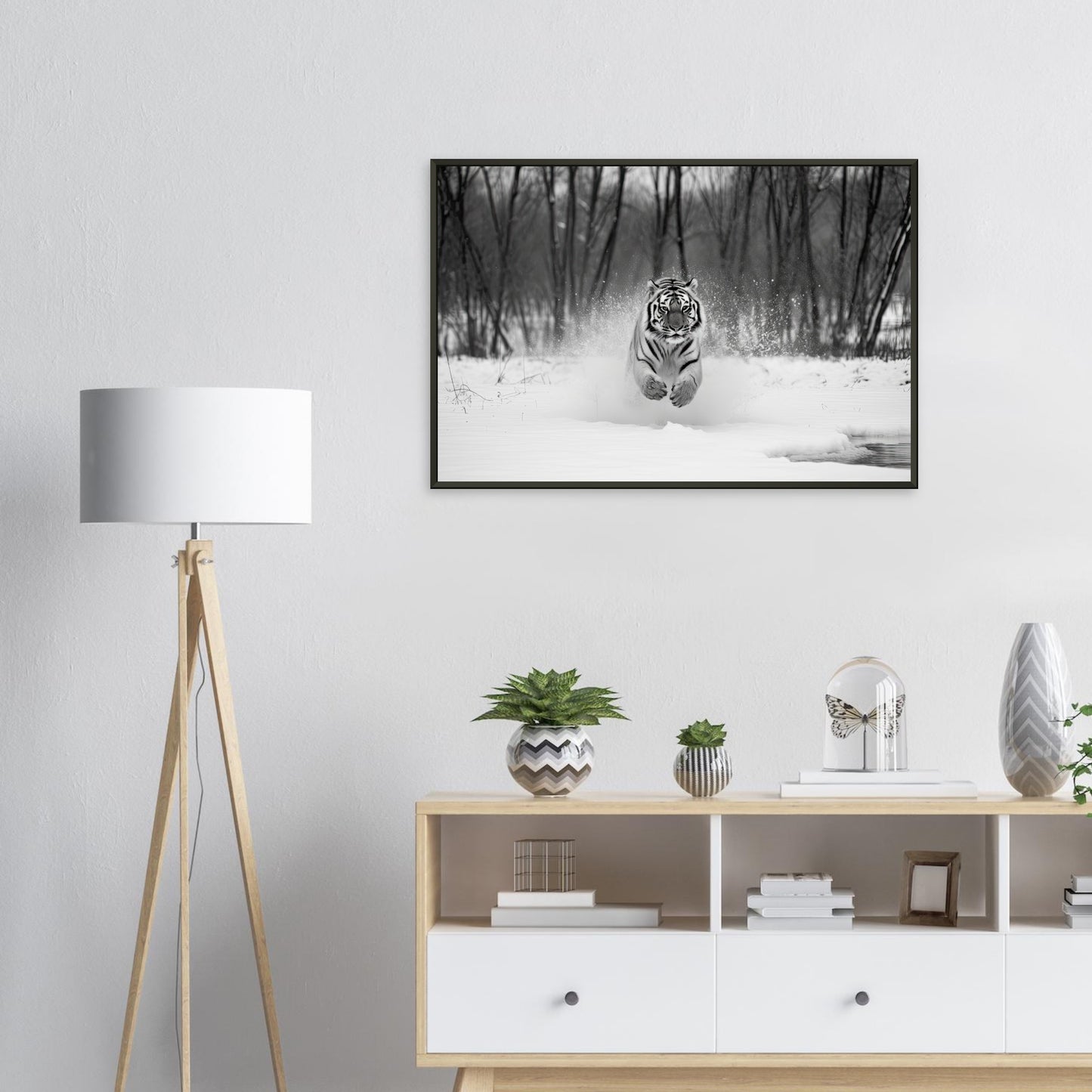 Die Jagd, Poster mit Alurahmen - Stiersbeste