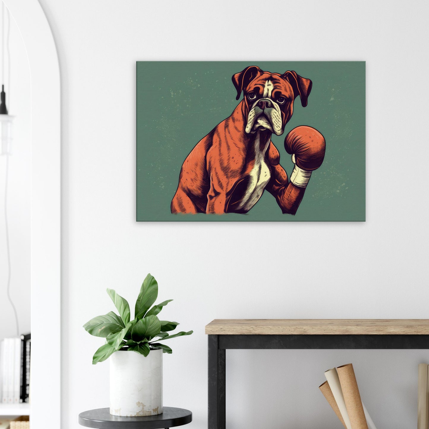 Boxer Boxer, Leinwanddruck - Stiersbeste