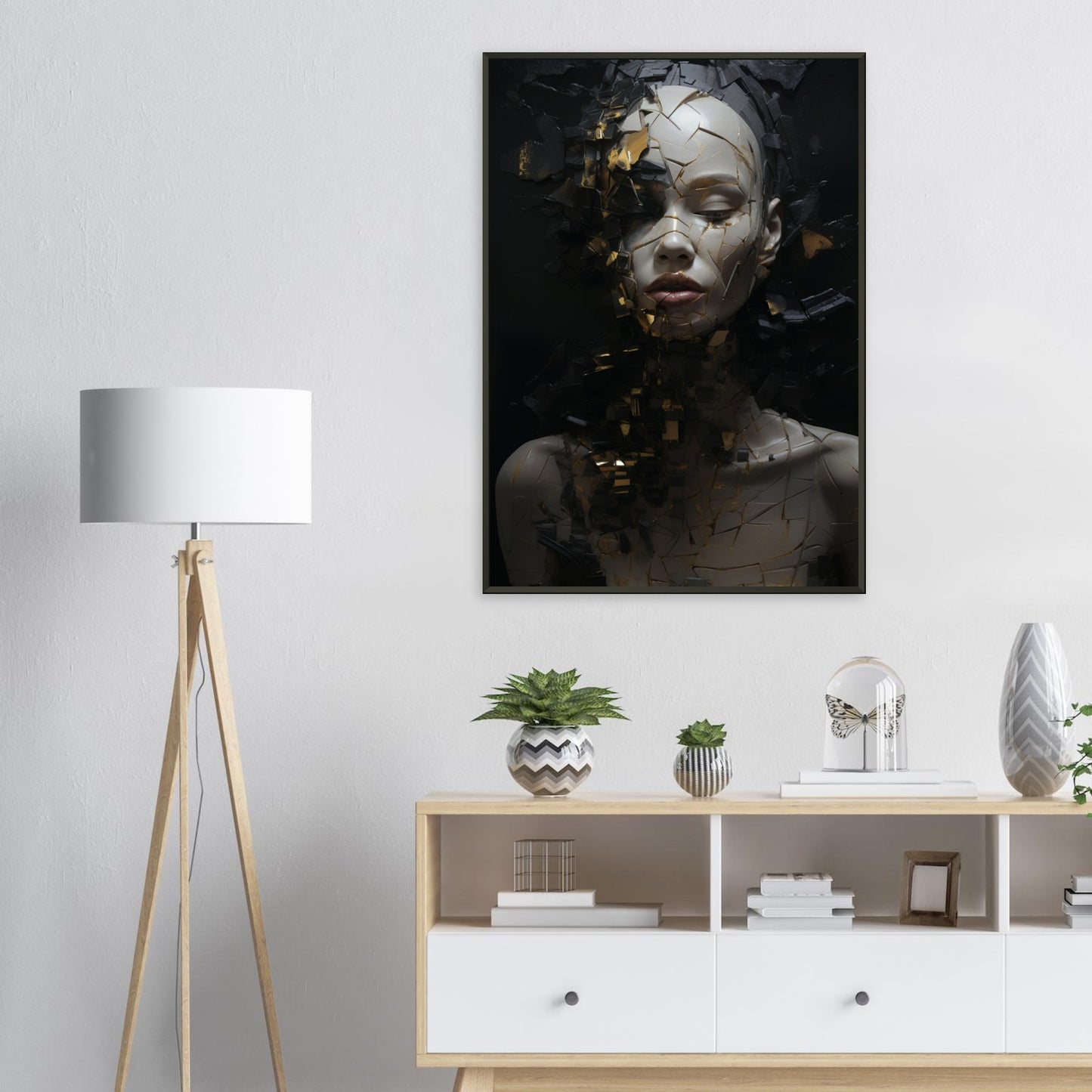 Fragmentiert, Poster mit Alurahmen - Stiers Beste