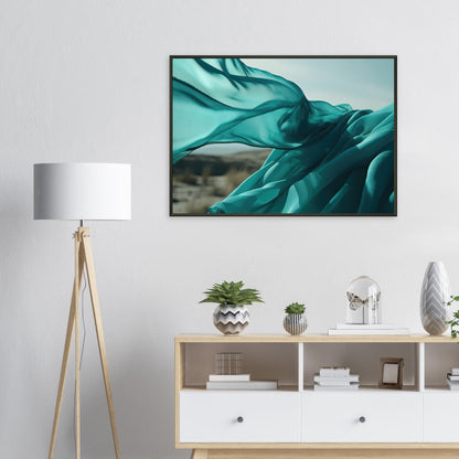 Blauer Wind, Poster mit Alurahmen - Stiers Beste
