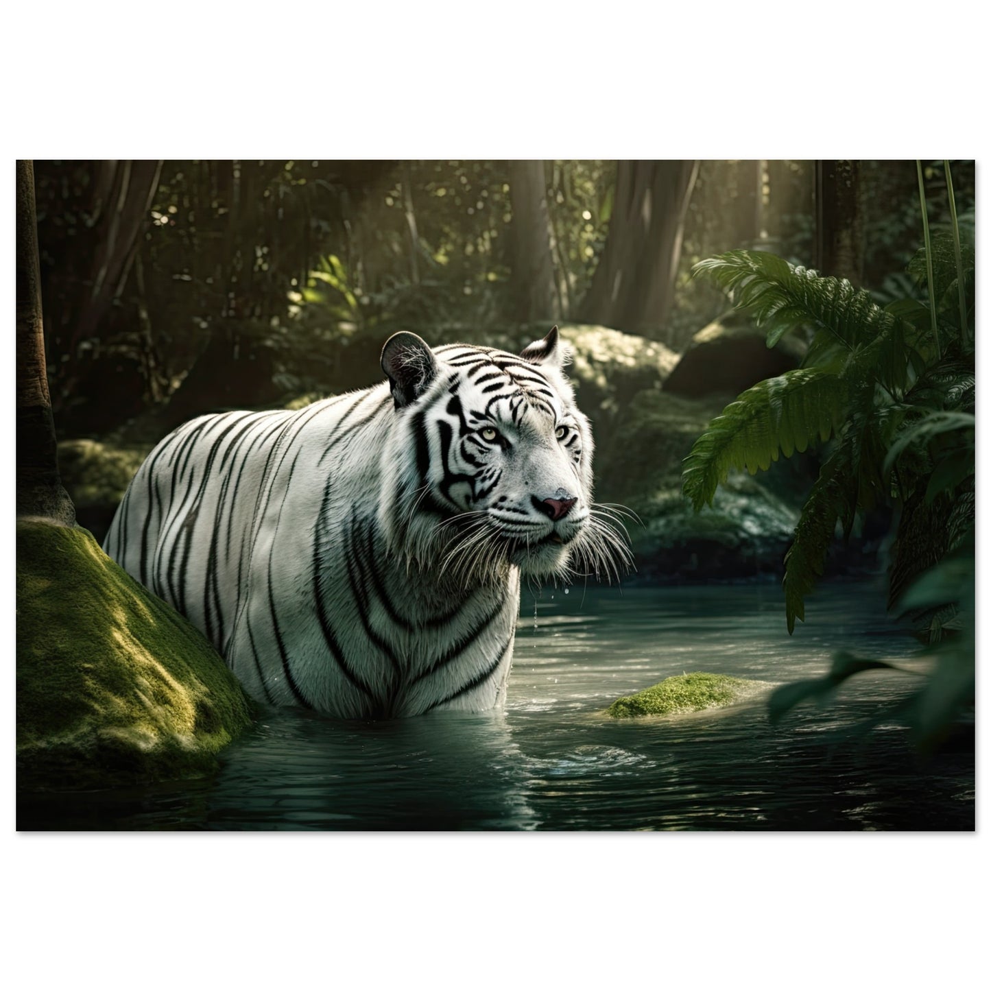 Tiger Bad, Aluminiumdruck - Stiersbeste