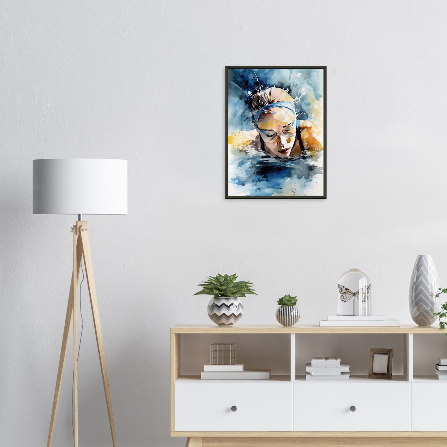 Wassertanz, Poster mit Alurahmen - Stiersbeste