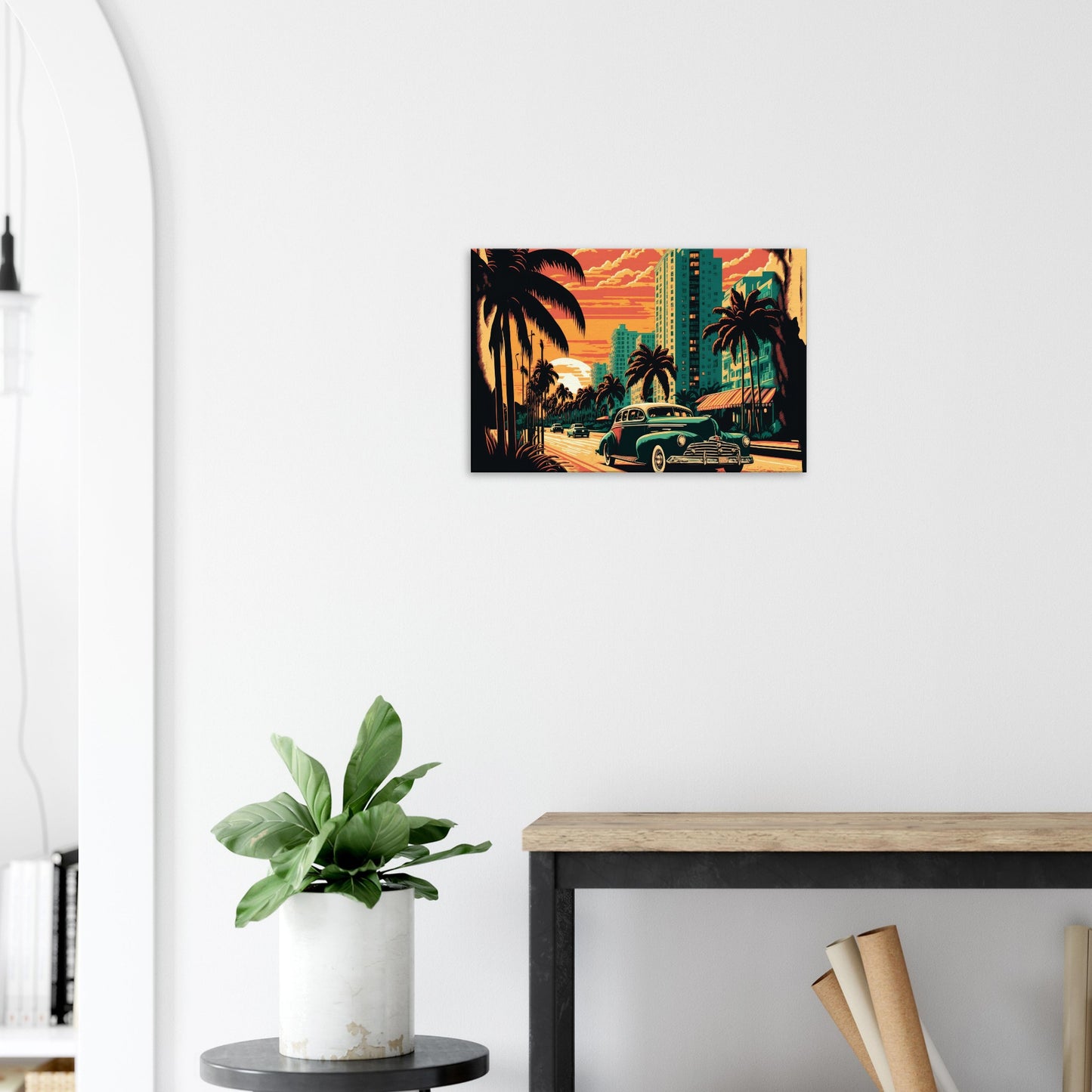 Retro Miami, Leinwanddruck - Stiersbeste