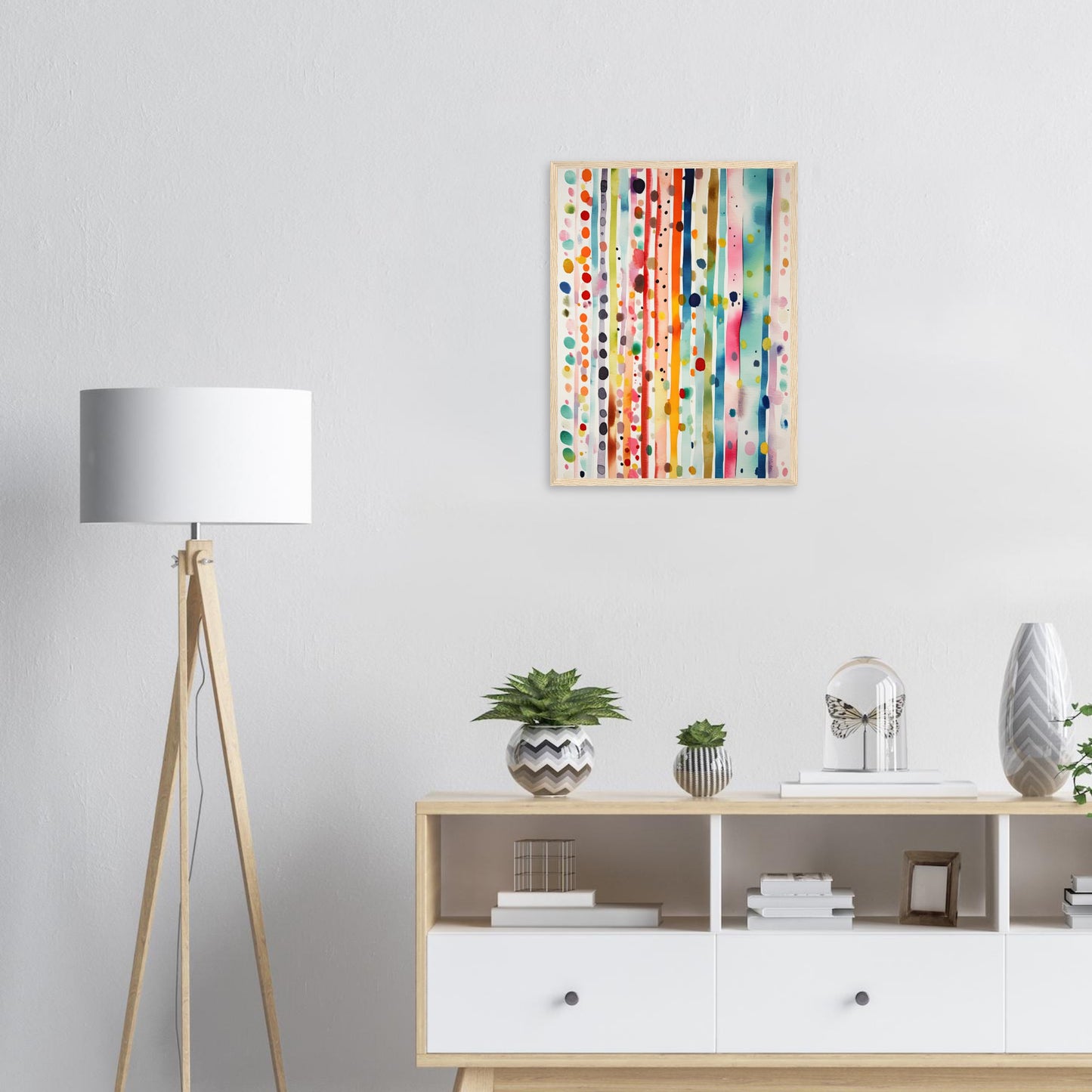 Farbig Gut, Poster mit Holzrahmen - Stiers Beste