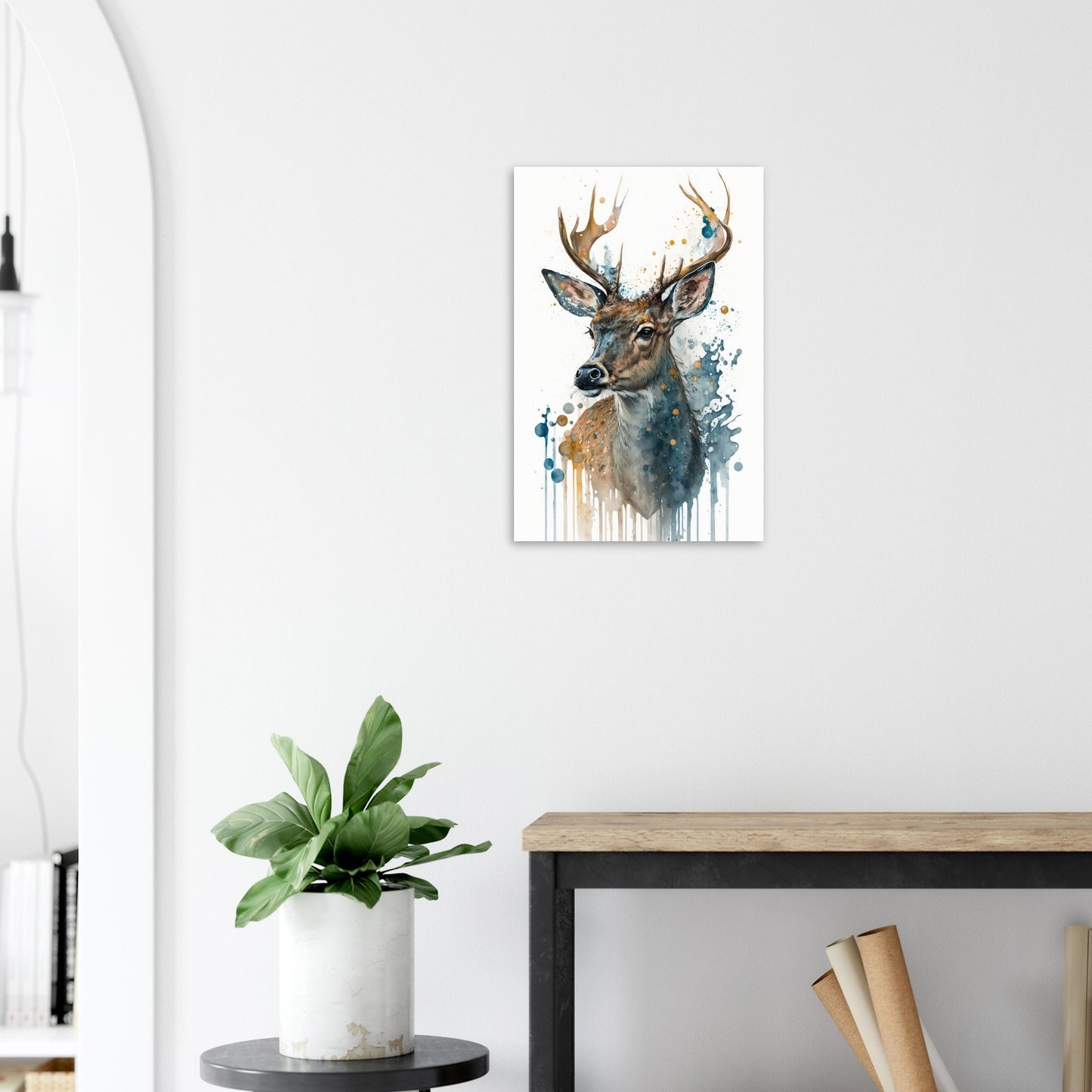 Lebendige Wildvisionen, Aluminiumdruck - Stiersbeste