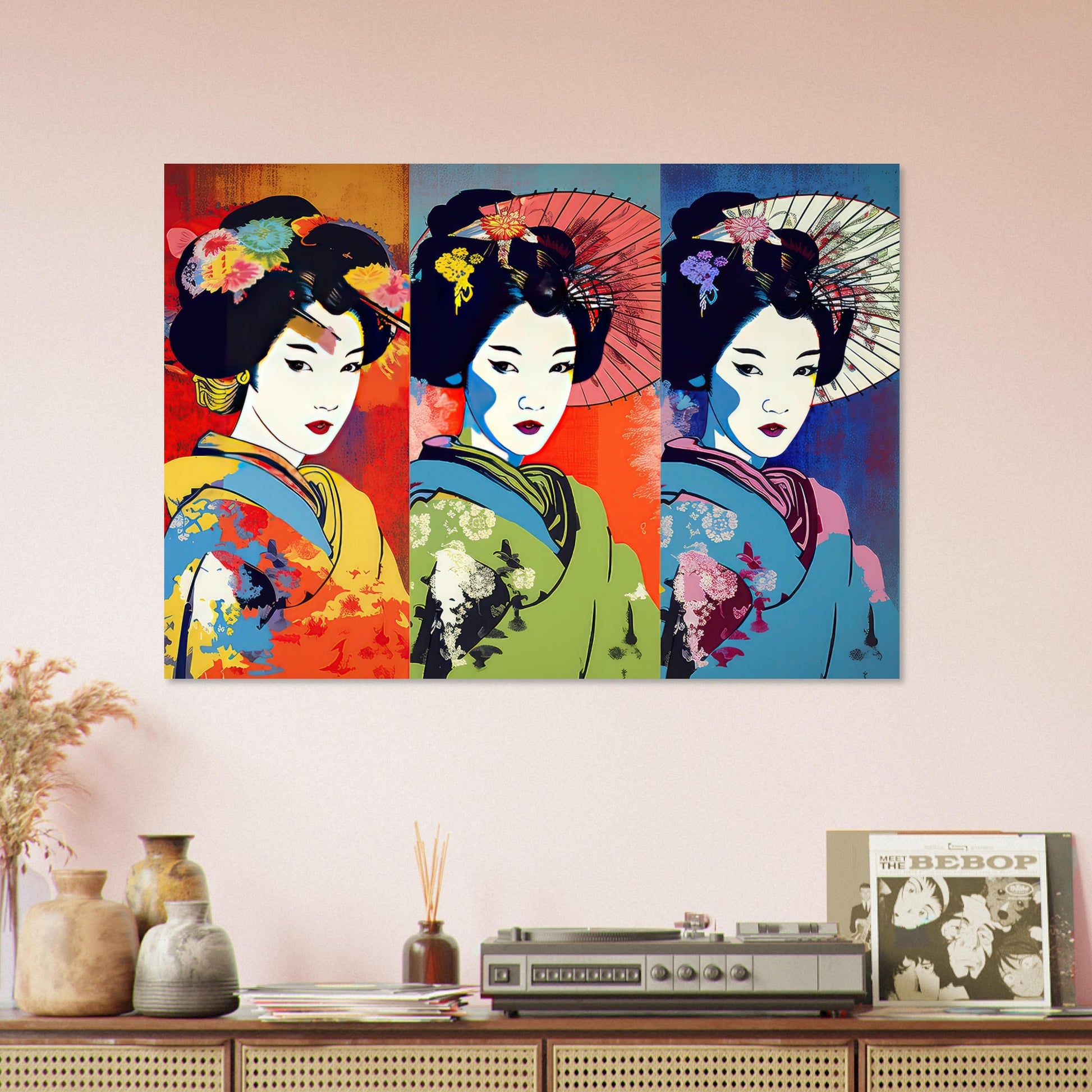 Farbenfrohe Geisha - Stiersbeste