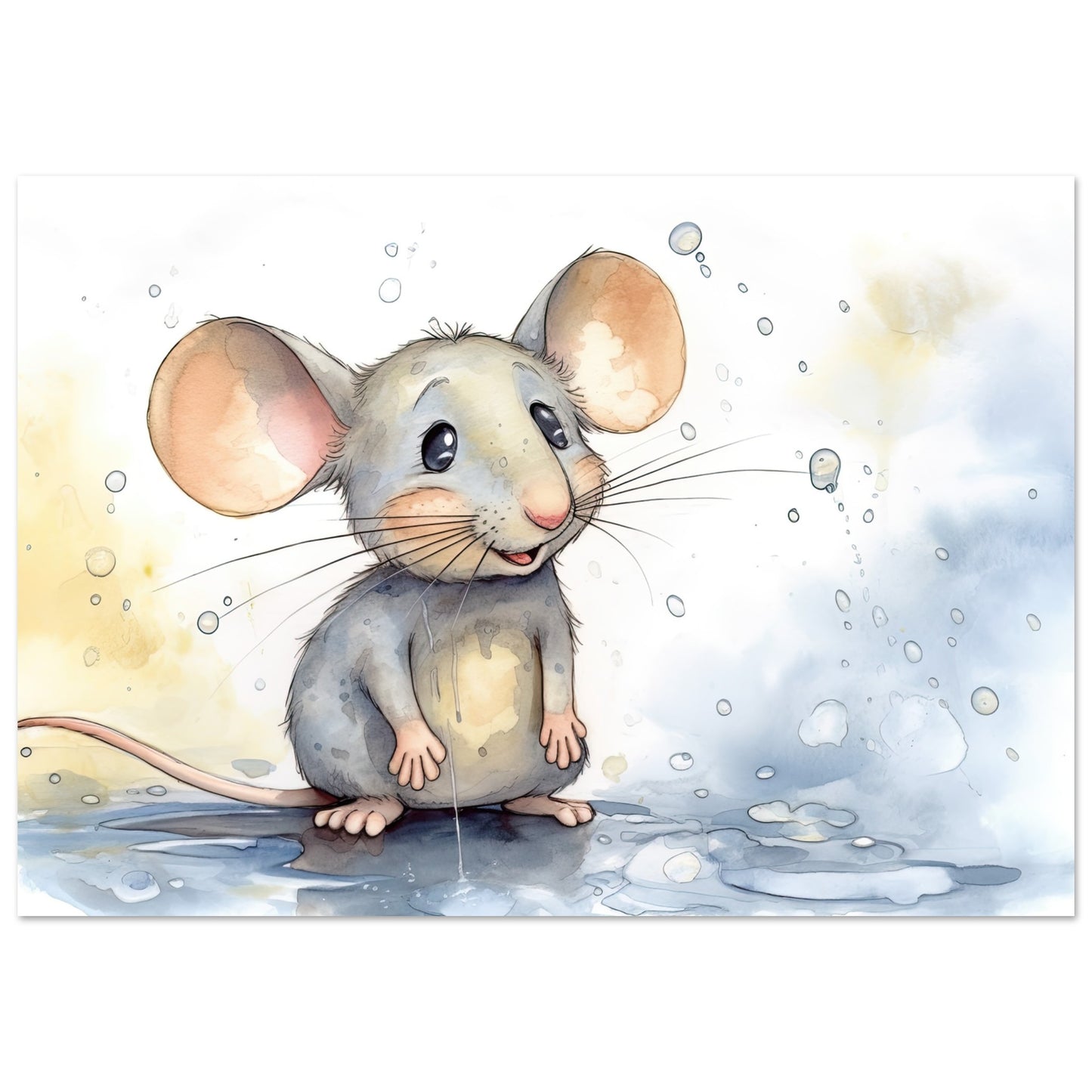 Happy Mouse, Aluminiumdruck - Stiersbeste