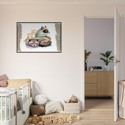 Sleeping Connection, Poster mit Alurahmen - Stiersbeste