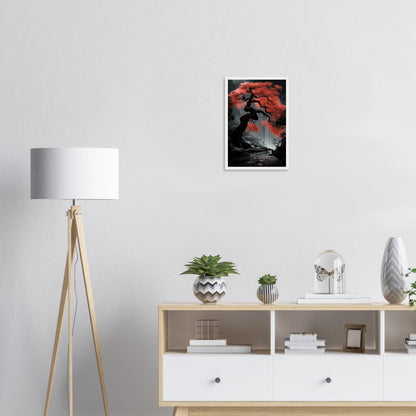 Kirschblütenfeuer, Poster mit Holzrahmen - Stiersbeste