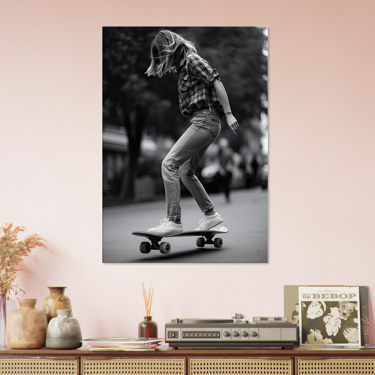 Skater Girl, Leinwanddruck - Stiersbeste