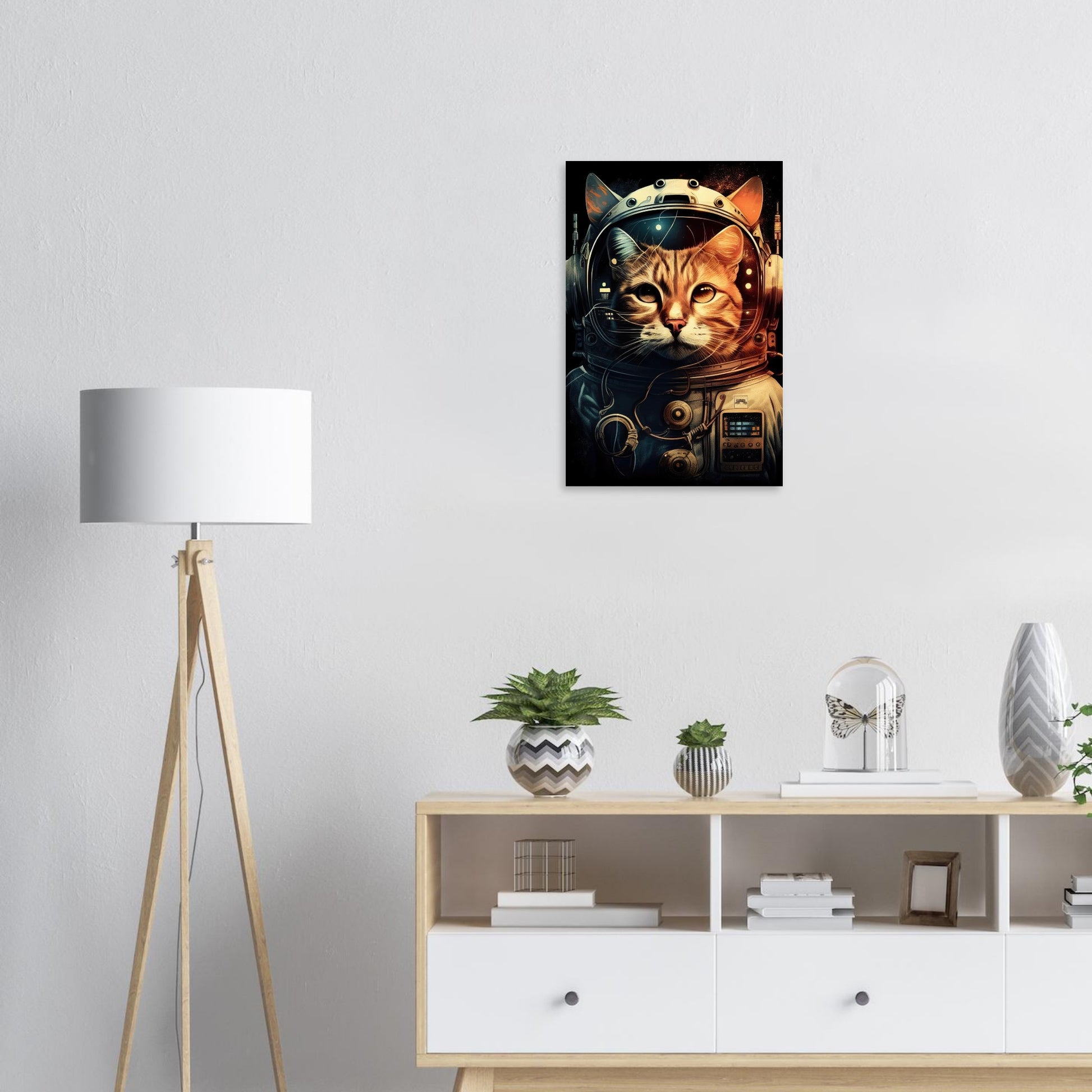 Space Cat, Aluminiumdruck - Stiersbeste
