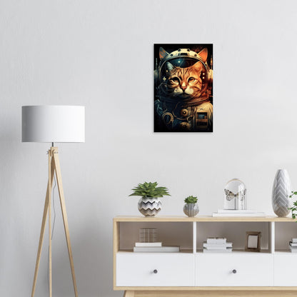 Space Cat, Aluminiumdruck - Stiersbeste