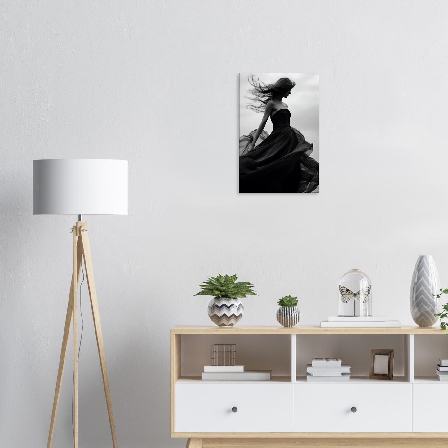 Eleganz im Wind, Leinwanddruck - Stiers Beste