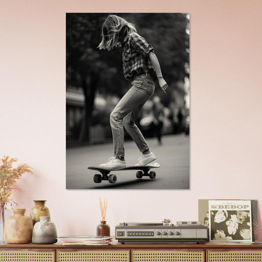 Skater Girl, Holzdruck - Stiersbeste