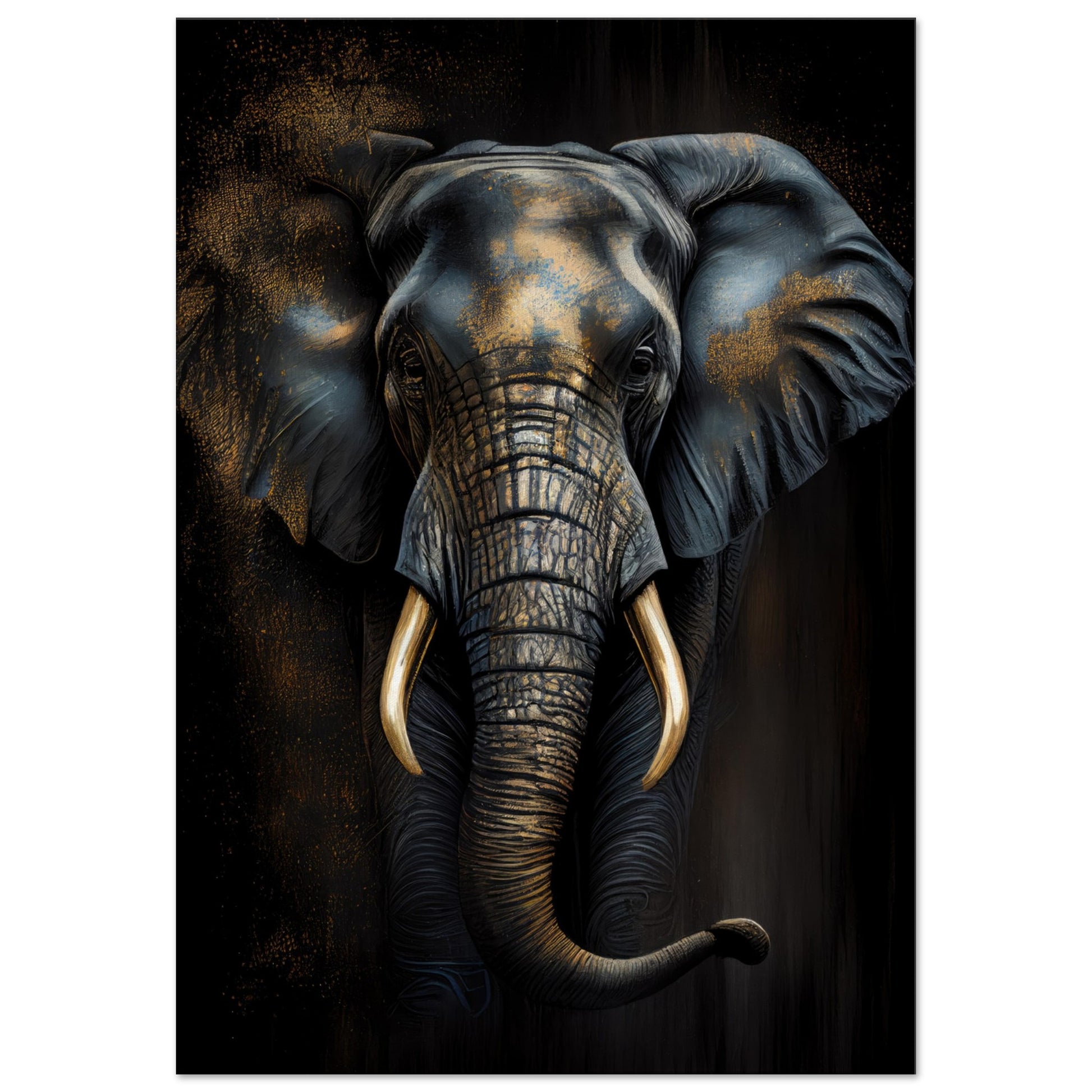Der glanzvolle Elefant, Leinwanddruck - Stiersbeste