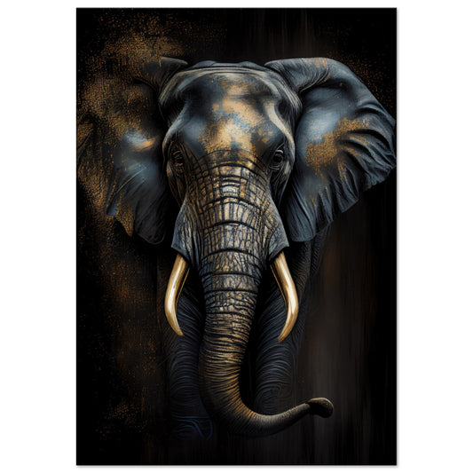 Der glanzvolle Elefant, Leinwanddruck - Stiersbeste