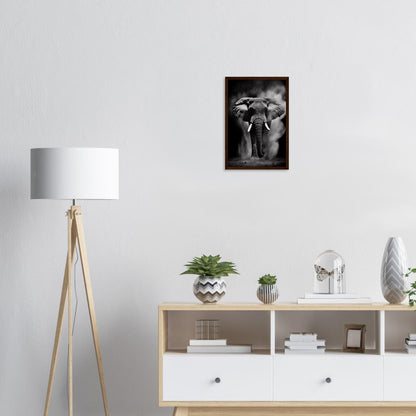 Die Essenz des Elefanten, Poster mit Holzrahmen - Stiersbeste