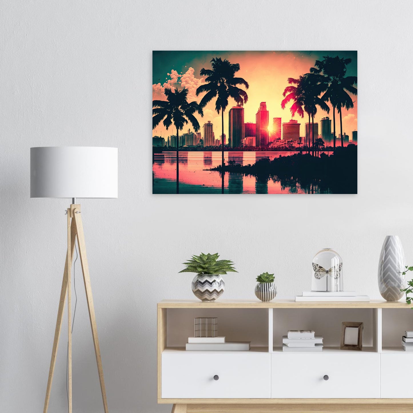 Miami Sunset, Aluminiumdruck - Stiersbeste