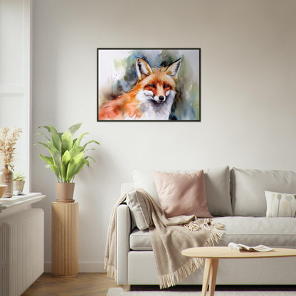 Magie des Fuchsgeistes, Poster mit Alurahmen - Stiersbeste