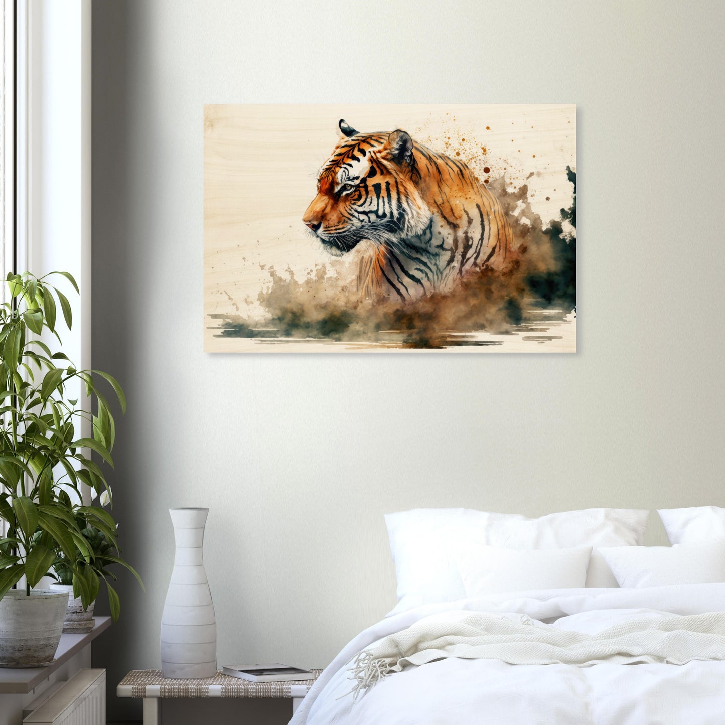 Faszination des Tigers, Holzdruck - Stiersbeste