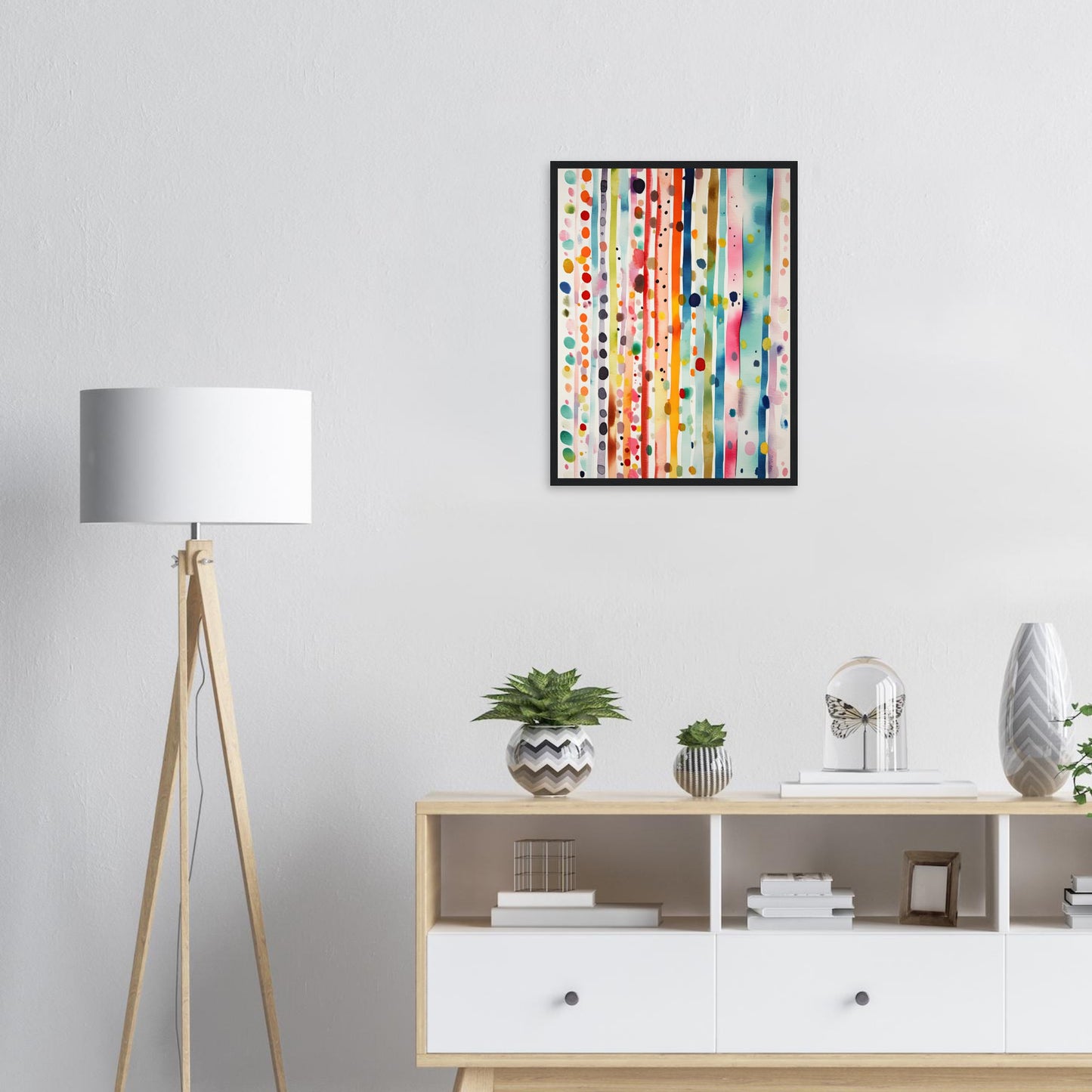Farbig Gut, Poster mit Holzrahmen - Stiers Beste