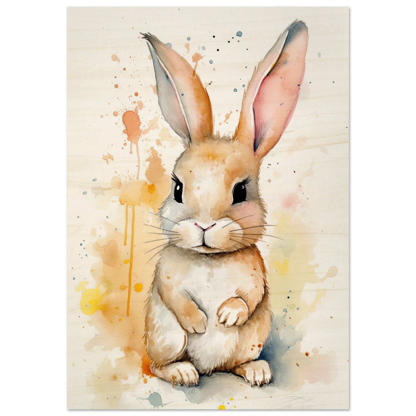 Knuddel der Hoppelhase, Holzdruck - Stiersbeste