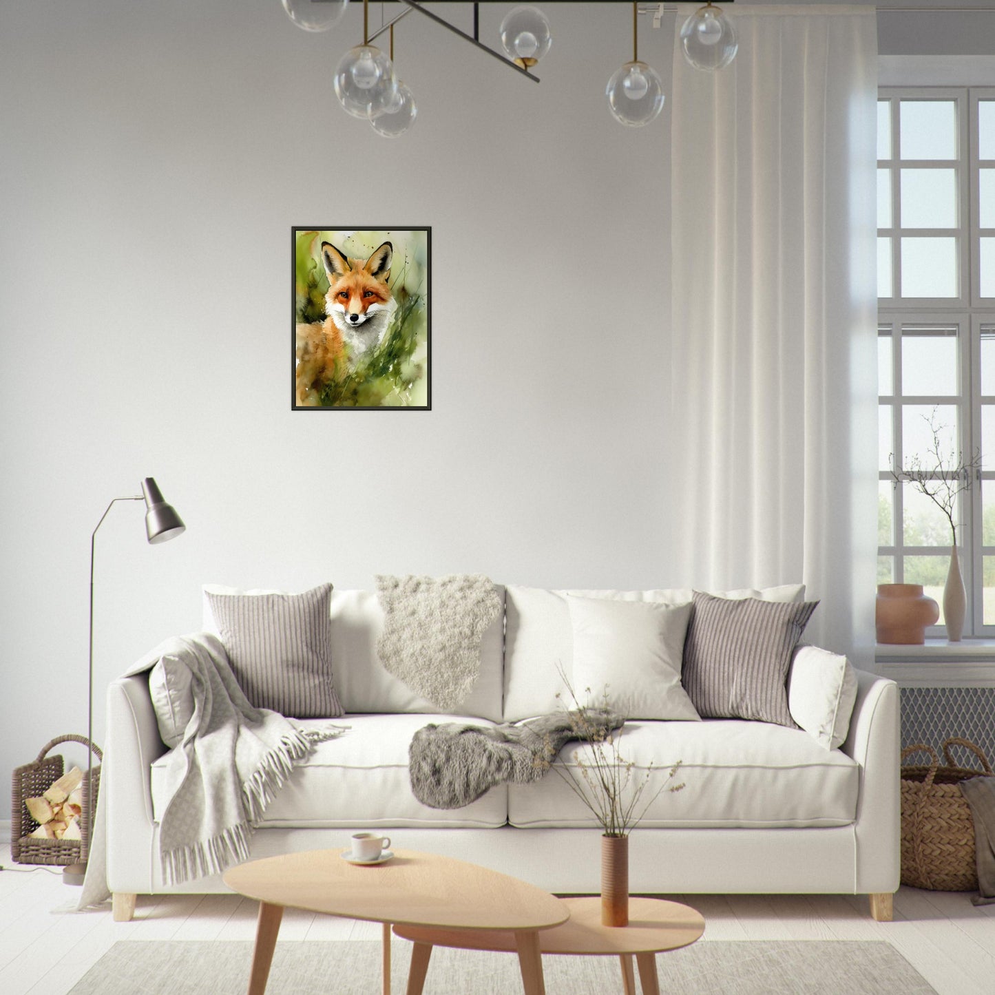 In den Augen des Fuchses, Poster mit Alurahmen - Stiersbeste